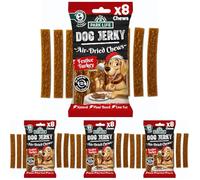 PARK LiFE Jerky Festive Turkey Flavour, Dog Treat, Puppy Training Snack, 70g (8 Strips) (Pack of 4)