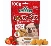 PARK LiFE - Love Bix Dog Biscuits Red Berries, Dog Treat, Puppy Training Snack, 100g Pouch