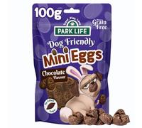 PARK LiFE - Mini Eggs Soft and Chewy Easter Egg Biscuits with Dog Safe Chocolate, 100g Convenient Pouch