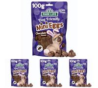 PARK LiFE - Mini Eggs Soft and Chewy Easter Egg Biscuits with Dog Safe Chocolate, 100g Convenient Pouch (Pack of 4)