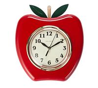 Park Madison Apple 9" Quality Quartz Battery Operated 3D Easy Read for Home Office Kitchen Classroom School Classic Movement