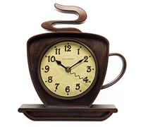 Park Madison Coffee Cup 10 Inch Quality Quartz Battery Operated 3-D Easy to Read Home/Office/Kitchen/Classroom/School Clock Classic Movement