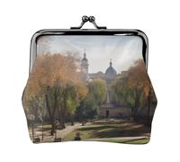 Park Prints Coin Purse Kiss Lock Pu Leather Mini Pouch Wallet Change Bag for Women Girls Kids