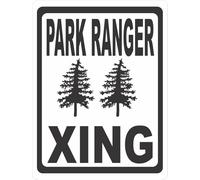 Park Ranger Xing Crossing Sign.Size Options. Forestry Service Forest Rangers 8X12 Inches