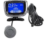 Park sensor Car Parking Sensor Dual Central Processing LCD Display With Switch 12V Auto Reverse Backup Sensor Parking Radar Monitor Detector Reversing(Grey)