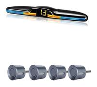 Park Sensor Car Rear Reversing Radar Multiple Parking Sensor Kit Backlight Display Backup Monitor Detector Assistant 4/6/8(Red-Brown-Panel,6)