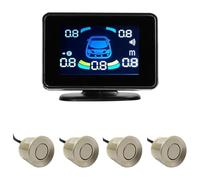 Park Sensor Car Rear Reversing Radar Parking Sensor Parktronic Electronics Detector Backing Assistance Kit Backup(Gold,8)