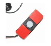 Park Sensor Car Rear Reversing Radar Parktronic Intelligent 16.5mm Flat Parking Sensor 4 Show Distance On Monitor And Camera(White)