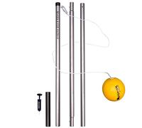 Park & Sun Sports Permanent Outdoor Tetherball Set with Accessories (3-Piece Pole)