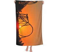 Park Sunset Roller Coaster Beach Towel Highly Absorbent Microfiber Beach Blanket Soft Bath Towels 80 x 130 cm