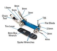 Park Tool I-Beam Mini Fold-Up Hex Wrench Screwdriver Torx Wrench Set Bike Tools