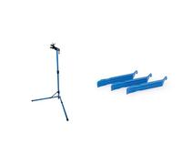 Park Tool PCS-9.3 - Home Mechanic Repair Stand, One Size,Blue & TL-1.2 - Tyre Lever Set Of 3 Carded Tool, Blue