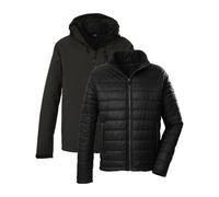 Killtec Men's Kow 95 Mn Outdoor Jacket / 3-in-1 Functional Jacket with Hood and Zip-In Quilted Jacket