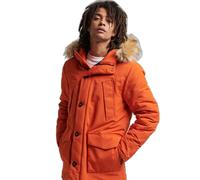 Parka with fake fur Superdry Everest Orange M