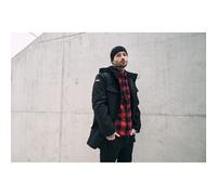 Parka with flag Brandit BW Noir 2XL