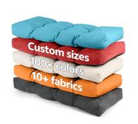 Parkaura Custom Bench Cushion,Bench Cushion Indoor/Outdoor，Tufted Window Seat Cushion，10cm Silk Floss Memory Foam Resilience Foam，With Non-Slip Bottom Garden Furniture Cushion