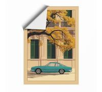 Parked on Quiet Streets Vintage Unframed Wall Art Print A4 (29.7×21cm), Wall Decor for Living Room, Bedroom, Office & Home, Art Gift