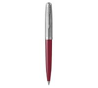 Parker 51 Ballpoint Pen | Burgundy Barrel with Chrome Trim | Medium Point with Black Ink Refill | Gift Box