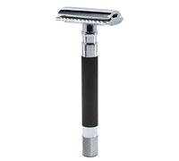 Parker 56R Graphite DE Safety Razor - Classic, Stainless Steel, Unisex-Adults, Black