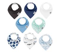 Parker Baby Bandana Drool Bibs 8 Pack Baby Bibs for Boys, Girls, Unisex -"Arctic Set"