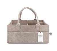 Parker Baby Co. Felt Diaper Caddy Organizer - Large, Oatmeal
