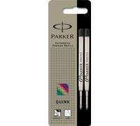 Parker Ball Point Pen Ink Refill Twin Pack Medium Black