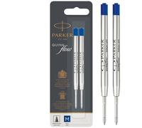 Parker – Ballpoint Pen Refill – Quinkflow 1950373 – Medium Blue – Pack of 2