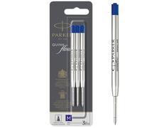 Parker Ballpoint Pen Refills | Medium Point | Blue QUINKflow Ink | 3 Count