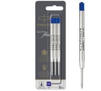 Parker Ballpoint Pen Refills | Medium Point | Blue QUINKflow Ink | 3 Count