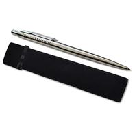 Parker Classic Slimline Ballpoint Personalised Pen In Classy Gift Bag Ideal Christmas, Birthday or Fathers Day Gift Perfect For Men & Women Engraved Parker Pen With Laser Engraving (Silver)