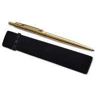 Parker Classic Slimline Ballpoint Personalised Pen In Classy Gift Bag Ideal Valentine's day, Birthday or Fathers Day Gift Perfect For Men & Women Engraved Parker Pen With Laser Engraving (Gold)