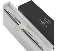 Parker Classic Slimline Ballpoint Personalised Pen In Classy Gift Box Ideal Christmas, Birthday or Fathers Day Gift Perfect Men & Women Engraved Parker Pen With Laser Engraving (Silver)