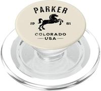 Parker Colorado USA Equestrian Horse Distressed Design PopSockets PopGrip for MagSafe