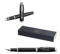 Parker Core IM Matte Black C.C. Fountain Pen with Engraving Premium Engraved
