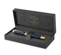 Parker Duofold Centennial Vulpen Prestige Blue Chevron Medium Solid Gold Pen