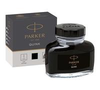 Parker Fountain Pen Ink Bottle | Black QUINK Ink | 57 ml Fountain Pen Refill