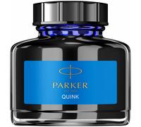 Parker Fountain Pen Ink Bottle | Washable Blue QUINK Ink | 57 ml