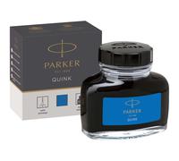 Parker Fountain Pen Ink Bottle | Washable Blue QUINK Ink | 57 ml Fountain Pen Refill.