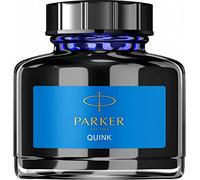 Parker Fountain Pen Ink Bottle | Washable Blue QUINK Ink | 57 ml Fountain Pen Refill.