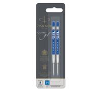 Parker Gel Ball Pen Refill Medium Nib Blue, Pack of 2