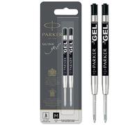 Parker Gel Pen Refills | Medium Tip (0.7mm) | Black QUINK Ink | 2 Count