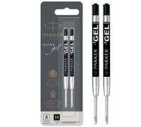 Parker Gel Pen Refills | Medium Tip (0.7mm) | Black QUINK Ink | 2 Count