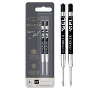 Parker Gel Pen Refills | Medium Tip (0.7mm) | Black QUINK Ink | 2 Count