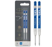 Parker Pens Gel Ball Pen Refill – Medium (0.7mm) Blue QUINK Ink – Pack of 2