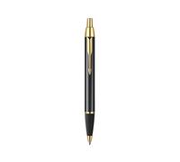 Parker Gold Plated Trim Retractable Ballpoint Pen with Medium Nib, Gift Boxed - Black