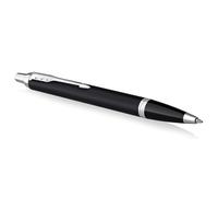 PARKER IM Ballpoint Pen Matte Black with Chrome Trim Medium Point with Blue