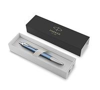 Parker IM Ballpoint Pen | Premium Blue Grey with Chrome Trim | Medium Point with Blue Ink Refill | Gift Box