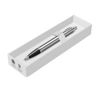 Parker IM Ballpoint Pen | Stainless Steel with Chrome Trim | Medium Point with Blue Ink Refill | Gift Box