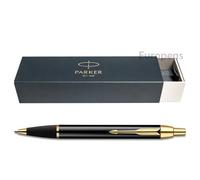 Parker IM Black Lacquer & Gold Trim Ballpoint Pen (S0856440)