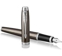 Parker Ballpoint Pen Jotter XL, Richmond Matte Black, Chrome Trim, Medium, Blue Ink, Gift Box